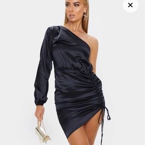 NWT Prettylittlething satin bodycon dress